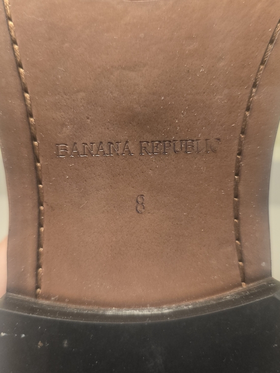 Banana Republic Brown Leather Wingtip Brogues Size 8 Mens